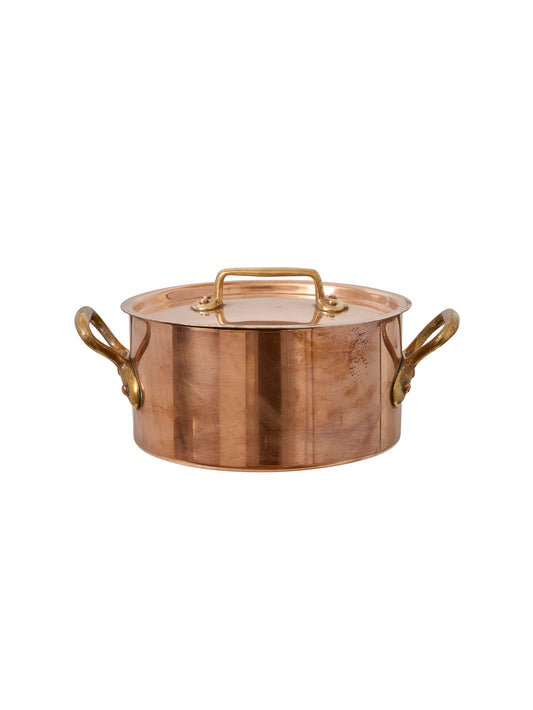 Vintage 1860s French Lidded Copper Cocotte Weston Table