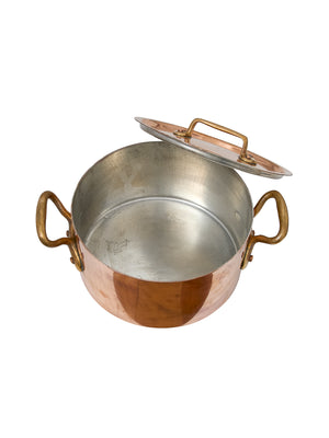  Vintage 1860s French Lidded Copper Cocotte Weston Table 