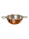Vintage 1860s French Twin Handled Copper Colander Weston Table