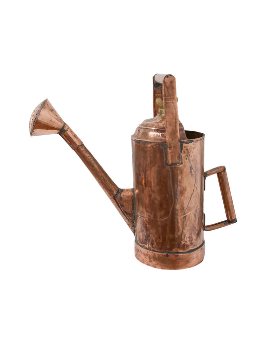 Vintage 1860s Large French Copper Watering Can Weston Table