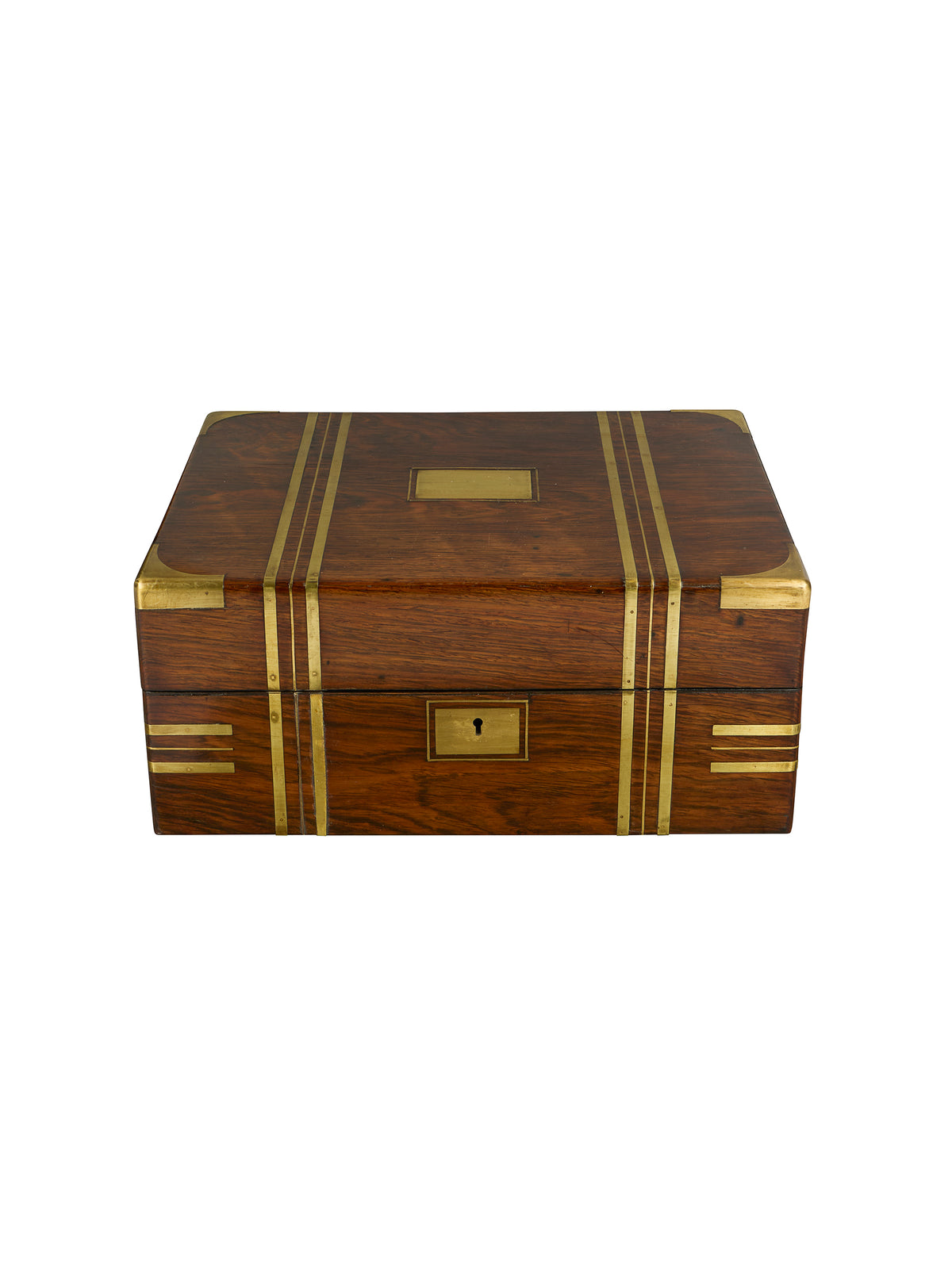 Vintage 1860s Regency Rosewood Campaign Dressing Box Weston Table
