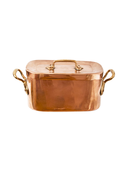 Vintage 1860s Small French Rectangular Casserole Weston Table