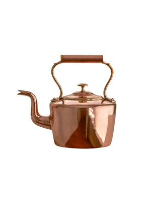  Vintage 1860s Small Oval Copper Kettle Weston Table 