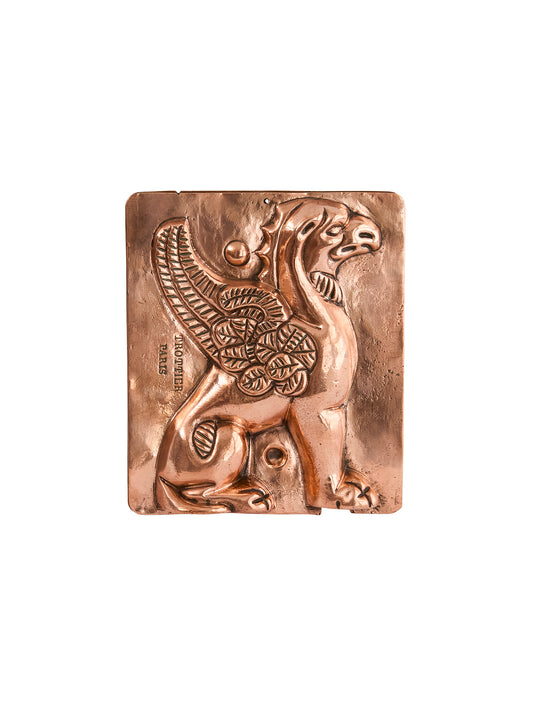 Vintage 1860s Trottier Paris Griffin Copper Mold Weston Table