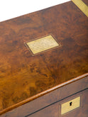 Vintage 1860s Walnut Campaign Writing Slope Weston Table