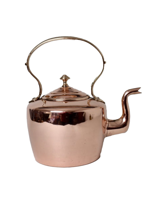 Vintage 1850s Edward Villers Wilkes Copper Kettle Weston Table