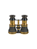 Vintage 1868 Black Leather & Brass Theater Glasses Weston Table