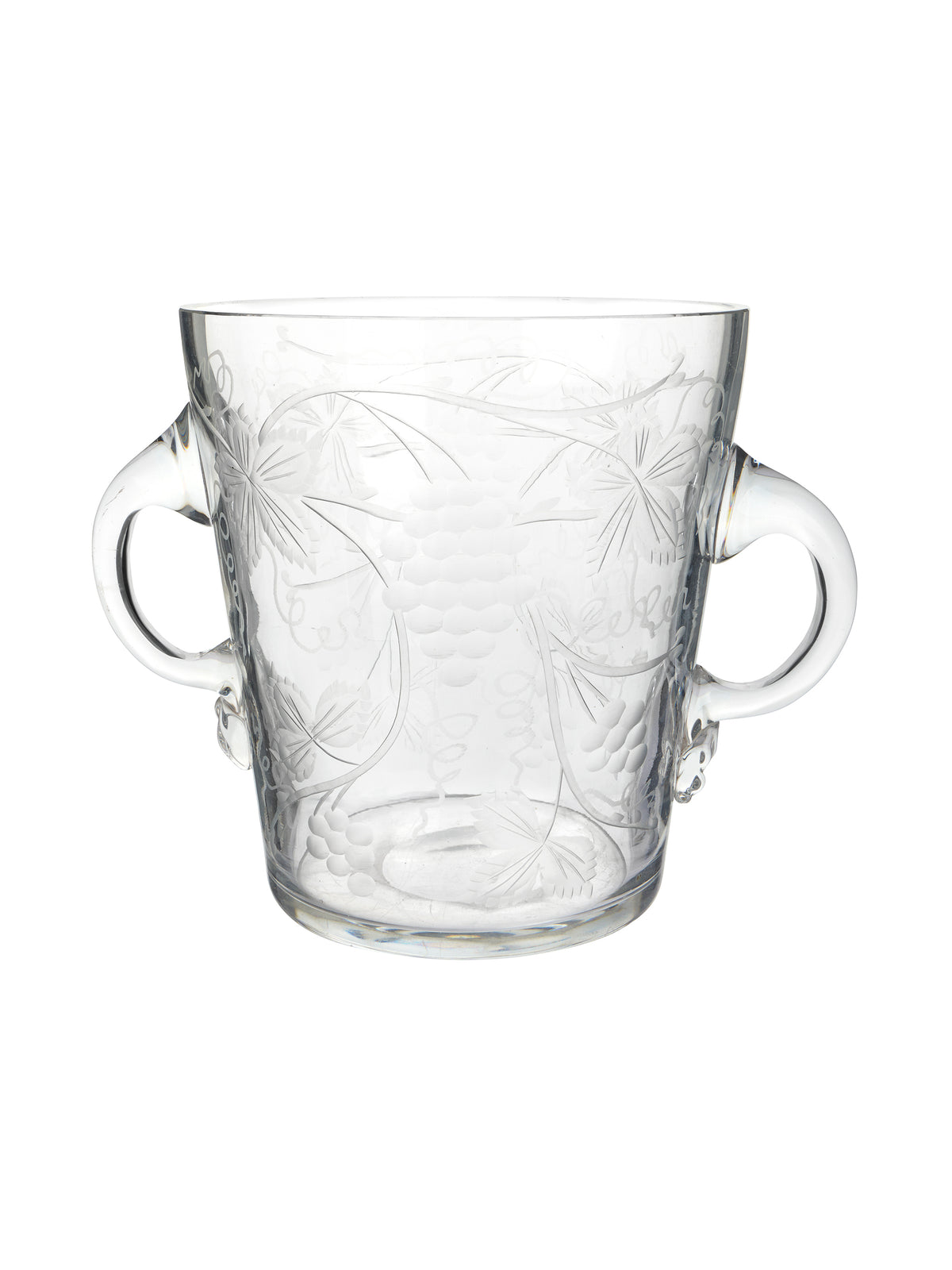 Vintage 1870 Baccarat Ice Bucket with Grapes & Leaves Weston Table