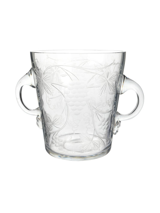 Vintage 1870 Baccarat Ice Bucket with Grapes & Leaves Weston Table