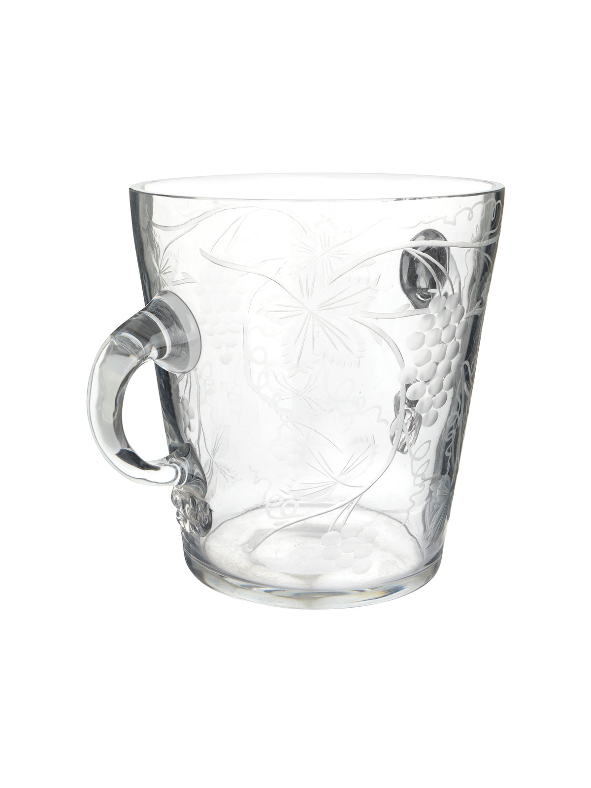 Vintage 1870 Baccarat Ice Bucket with Grapes & Leaves Weston Table