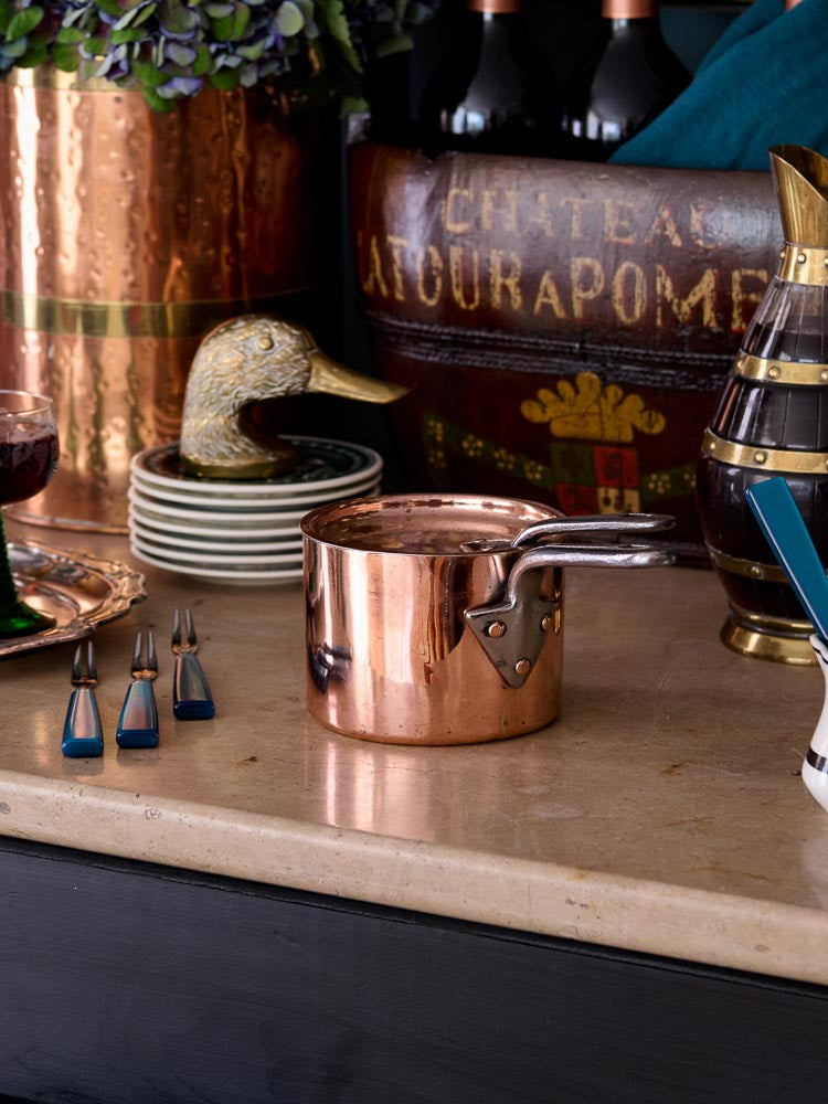 Vintage 1870s Benham's Copper Milk Warmer with Lid Weston Table