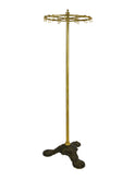 Vintage 1870s Brass Standing Coat Rack Weston Table