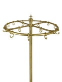 Vintage 1870s Brass Standing Coat Rack Weston Table