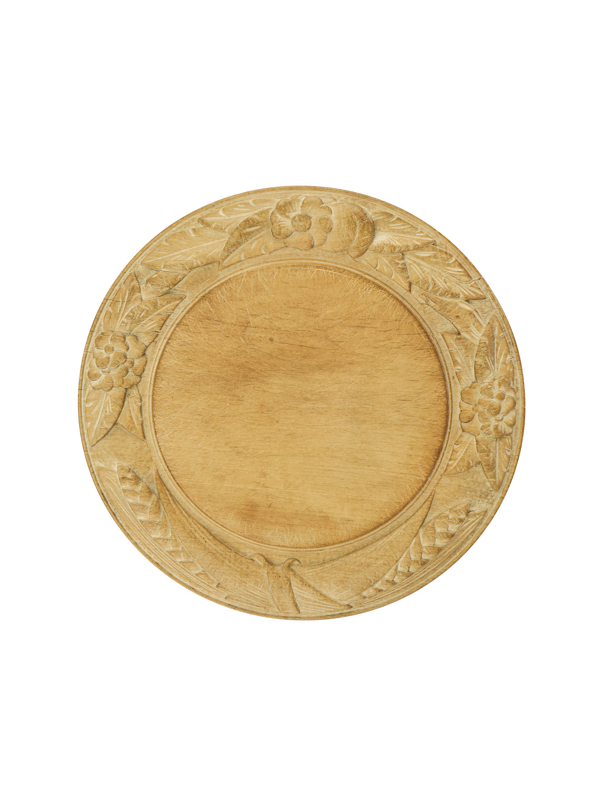 Vintage 1870s English Sycamore Carved Breadboard Weston Table