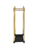 Vintage 1870s French Brass Square Umbrella Stand Weston Table