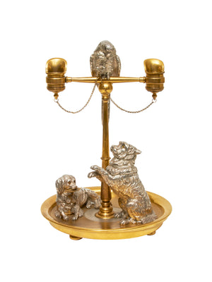  Vintage 1870s Islay, Tilco, and Macaw Inkstand Weston Table 