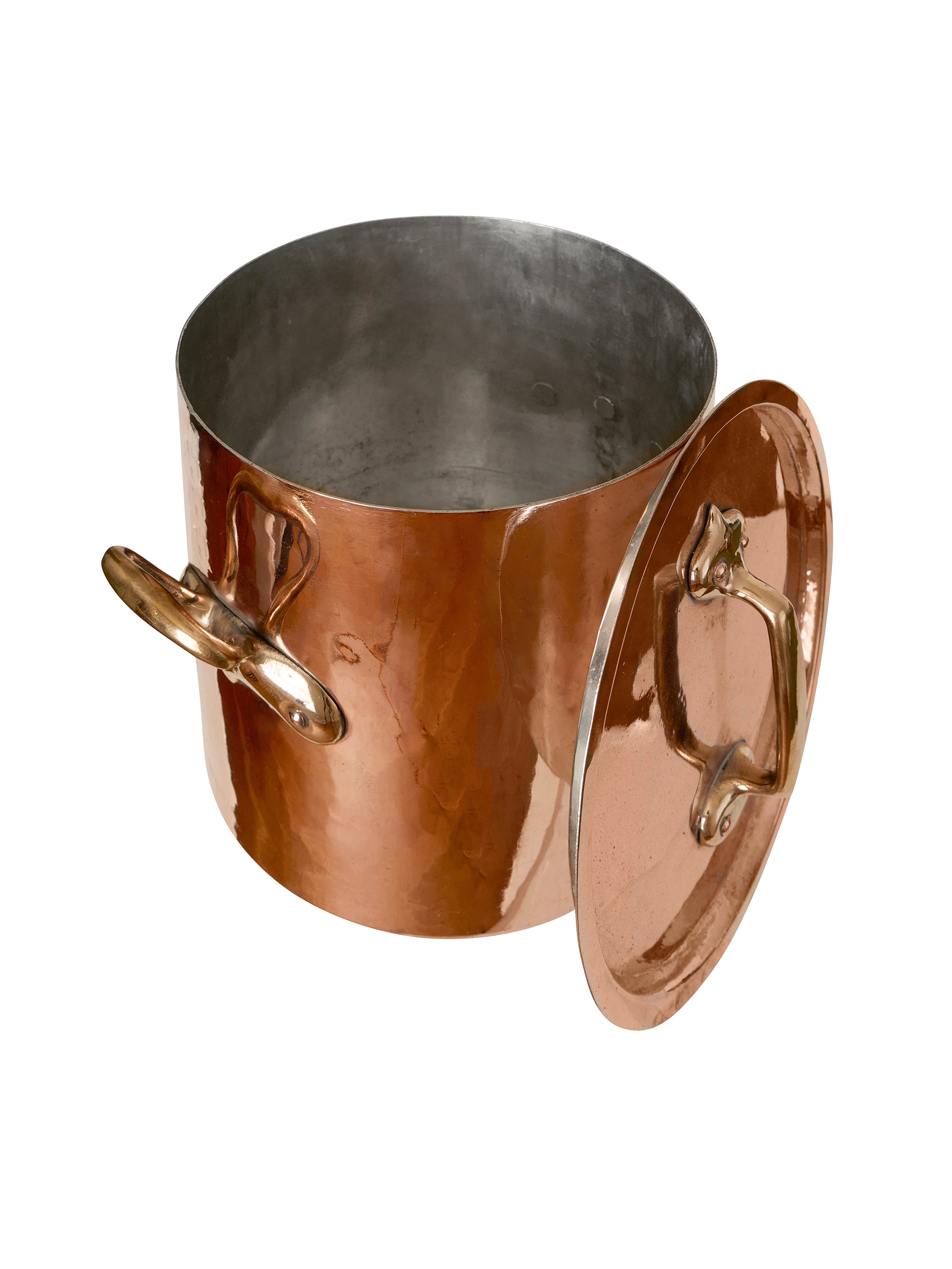 Vintage 1870s Large Copper Lidded Stockpot Weston Table