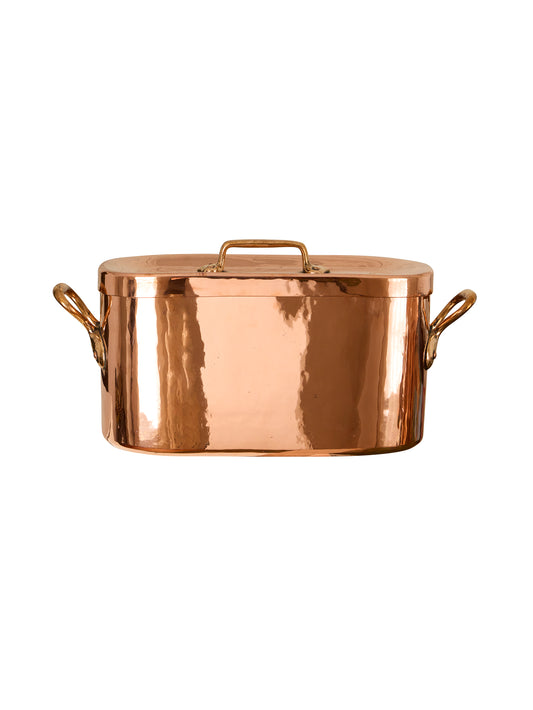 Vintage 1870s Rectangular French Copper Casserole Weston Table