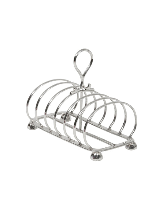 Vintage 1870s Scotland Silver Toast Rack Weston Table