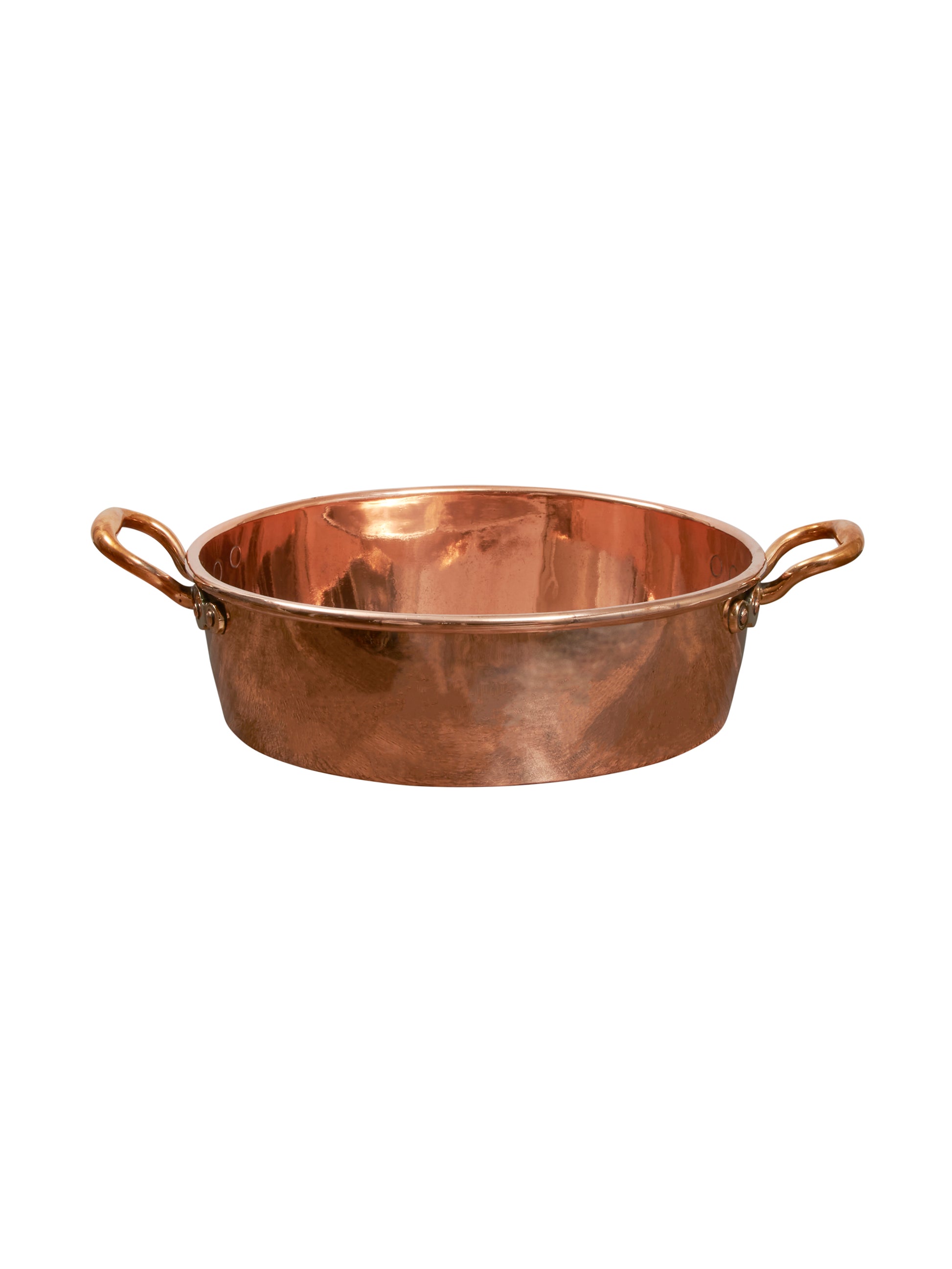 Vintage 1880s Benham Bronze Handled Copper Preserve Pan Weston Table