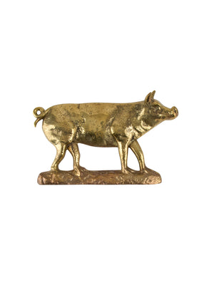  Vintage 1880s Butcher Shop Pig Bronze Wall Decor Weston Table 