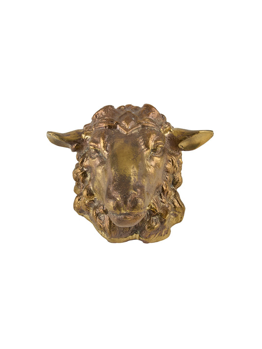 Vintage 1880s Butcher Shop Sheep Bronze Wall Decor Weston Table