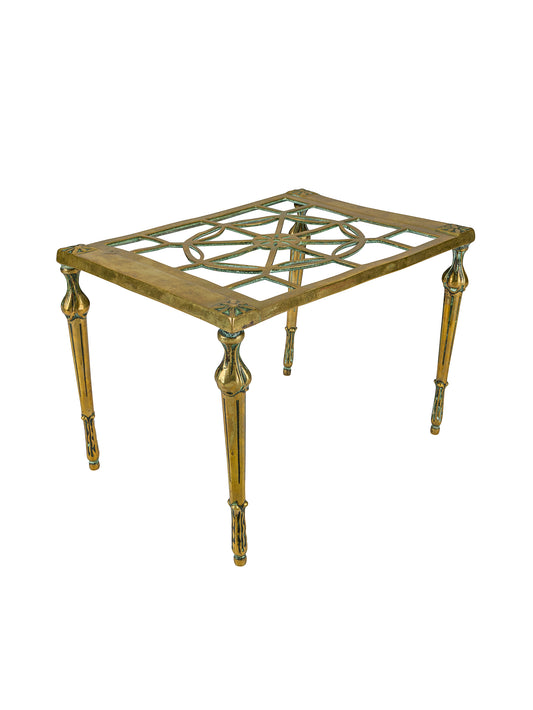 Vintage 1880s English Brass Legged Trivet  One Weston Table