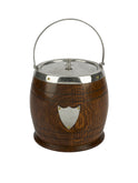 Vintage 1880s English Crested Biscuit Barrel Weston Table