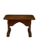 Vintage 1880s English Oak Fireside Stool Weston Table