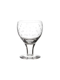 Vintage 1880s English Star Etched Wine Glasses Weston Table