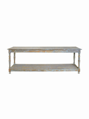  Vintage 1880s French Blue Draper Table Weston Table 