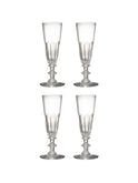 Vintage 1880s French Champagne Flutes Set of Four Weston Table