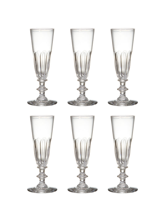 Vintage 1880s French Champagne Flutes Weston Table