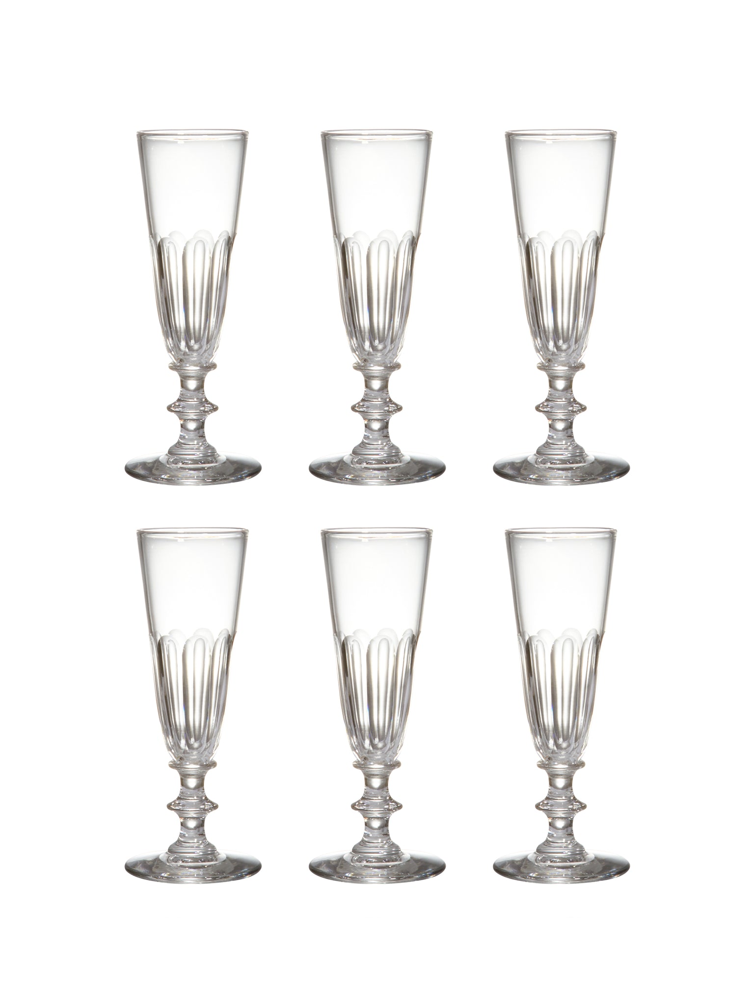 Vintage 1880s French Champagne Flutes Weston Table