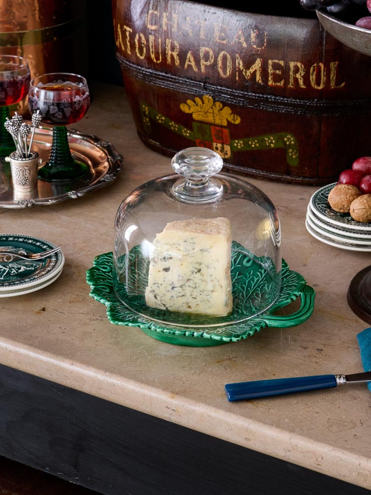 Vintage 1880s French Glass Cheese Cloche Weston Table