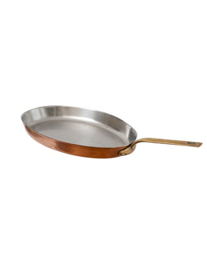  Vintage 1880s French Oval Copper Handled Pan Weston Table 