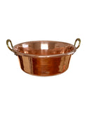 Vintage 1880s Large Copper French Preserve Pan Weston Table