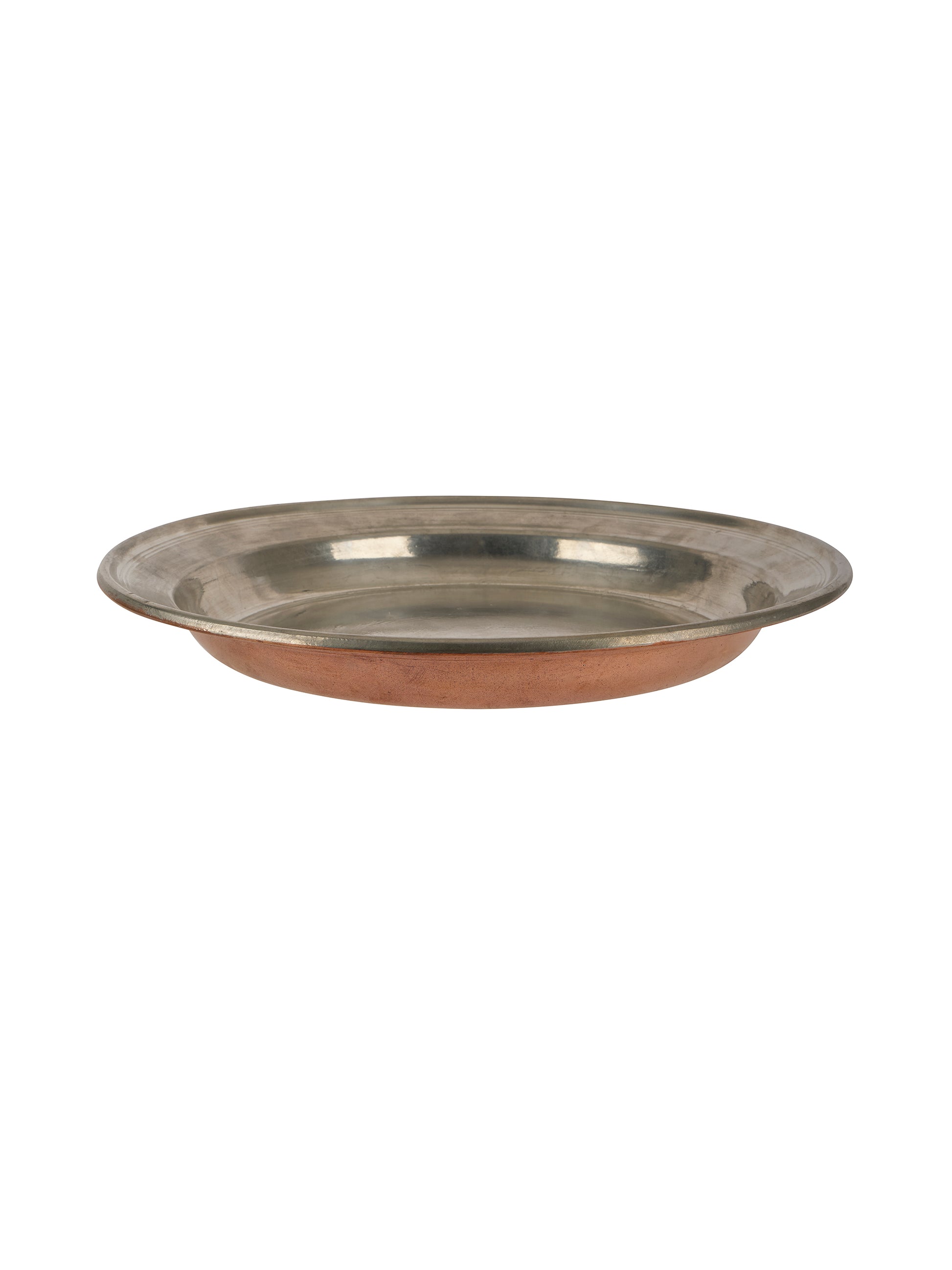 Vintage 1880s Large French Copper Pie Plate Weston Table
