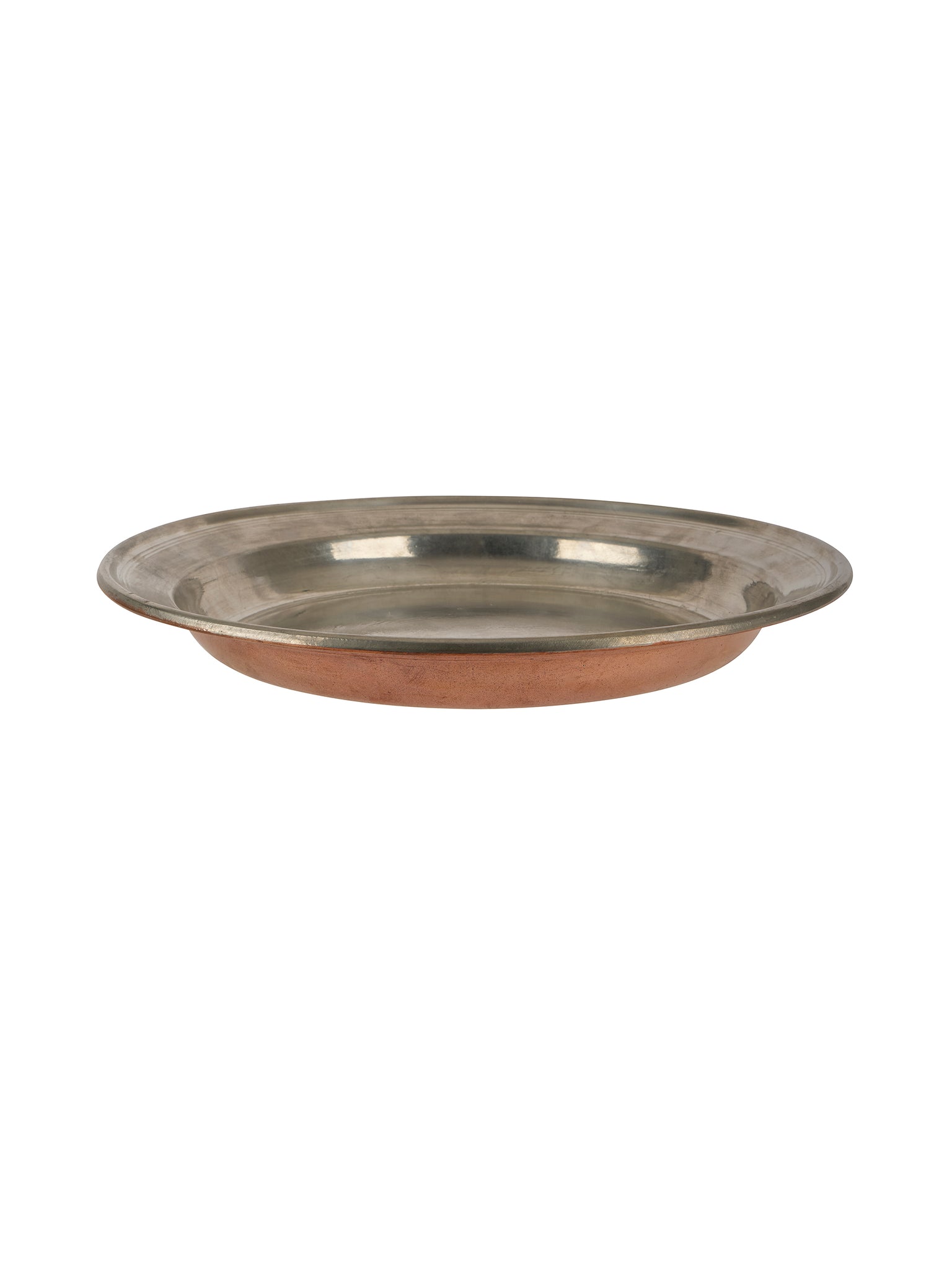 Vintage 1880s Large French Copper Pie Plate Weston Table