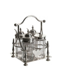 Vintage 1880s Silver Plate Condiment Caddy Weston Table