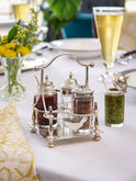 Vintage 1880s Silver Plate Condiment Caddy Weston Table