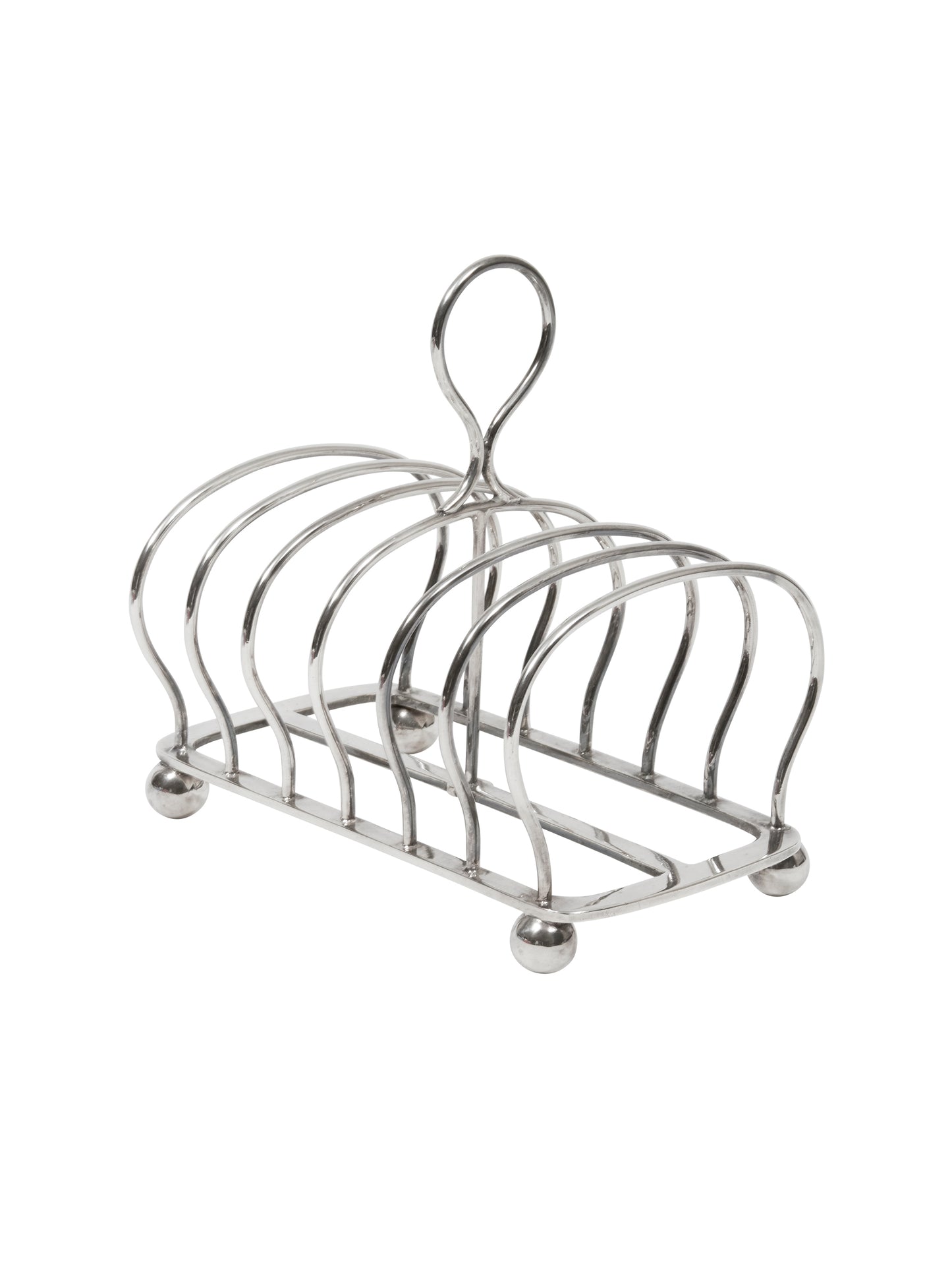 Vintage 1880s Silver Plate Toast Rack Weston Table