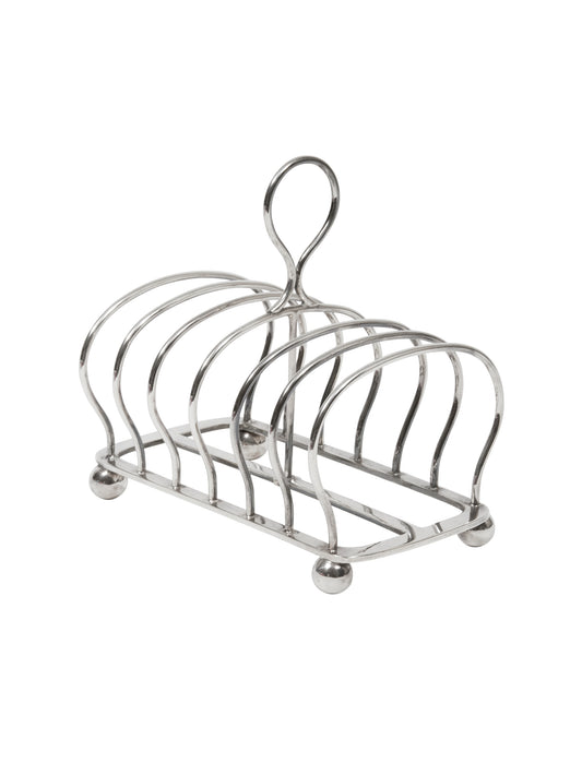 Vintage 1880s Silver Plate Toast Rack Weston Table