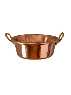  Vintage 1880s Small Copper French Preserve Pan Weston Table 