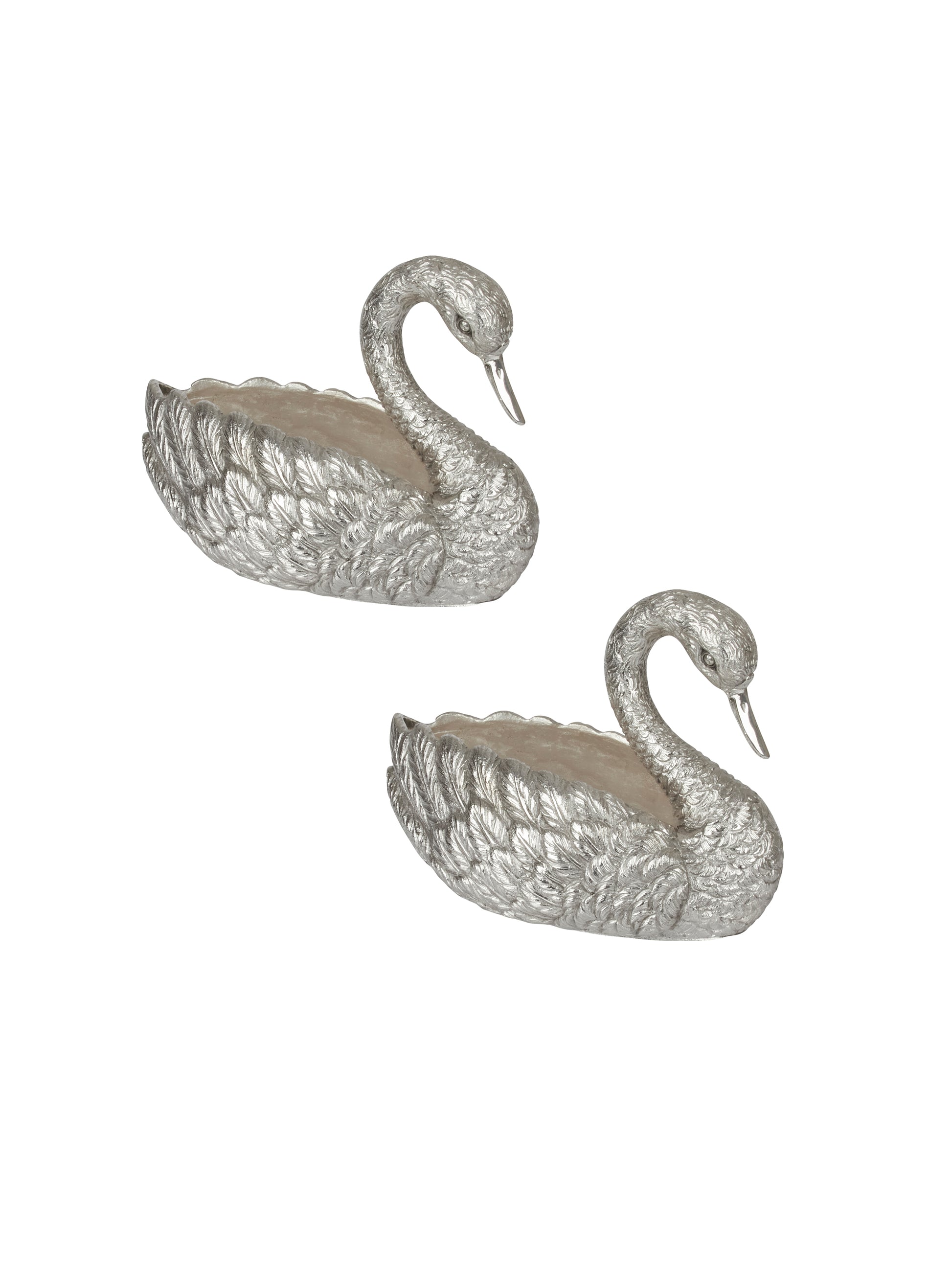 Vintage 1880s Silver Swan Pair Weston Table