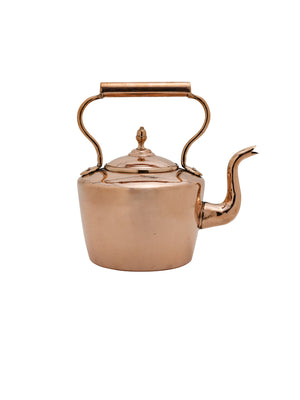  Vintage 1880s Victorian Copper Kettle Weston Table 