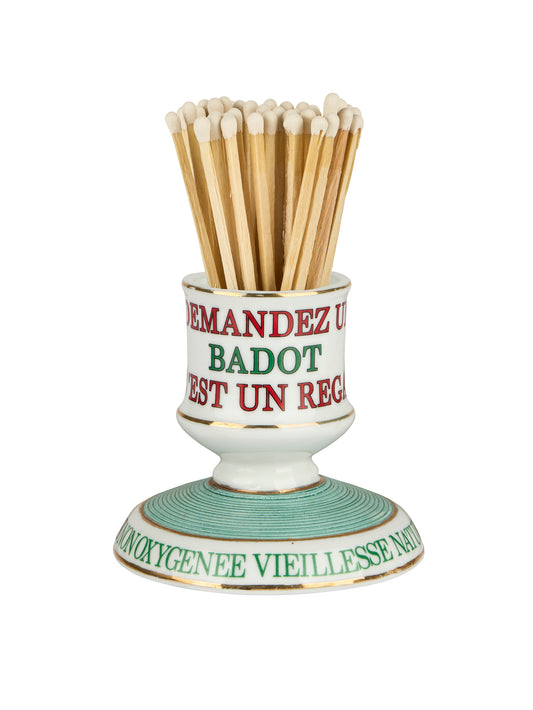 Vintage 1890s Absinthe Superieure Bardot & Cie Match Striker Weston Table