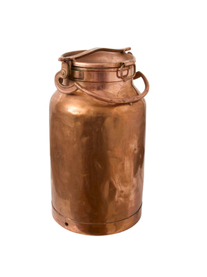  Vintage 1890s Belgian Copper Dairy Can Weston Table 