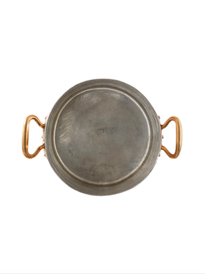  Vintage 1890s Copper 8 Quart French Stockpot with Lid Weston Table 