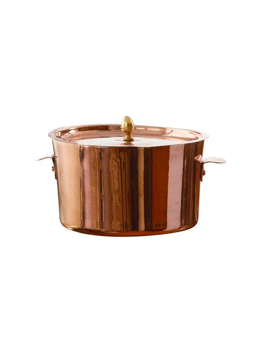 Vintage 1890s Copper Creme Renversée Pan Weston Table